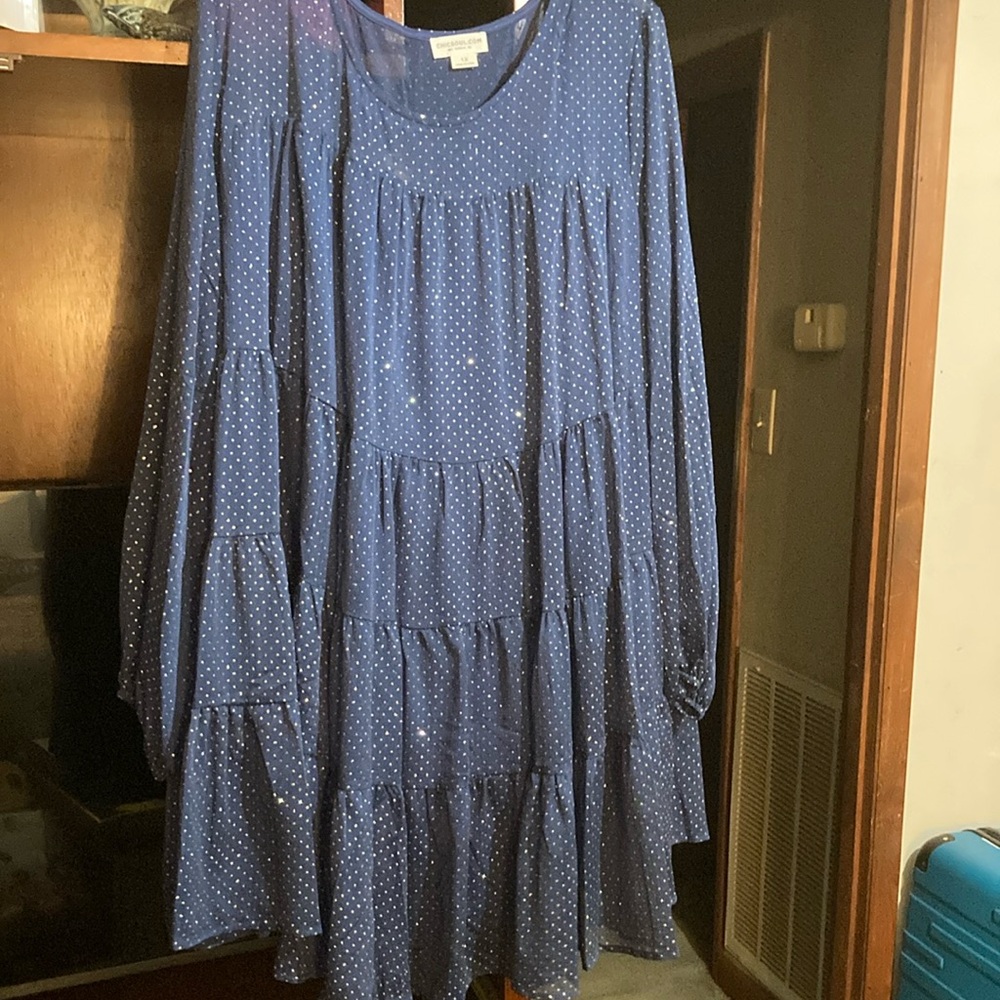 Blue Polka Dot Dress